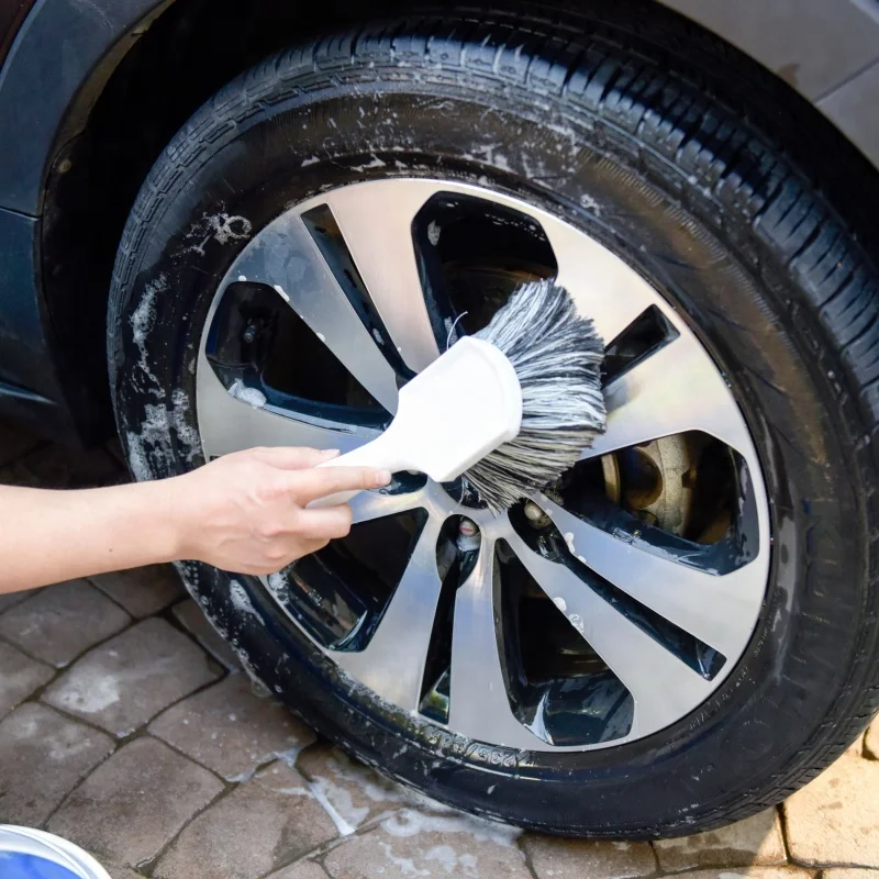 Щетка для мытья автомобиля, щетка с короткой щетиной 10 дюймов для мойки автомобиля, грузовика, мотоцикла