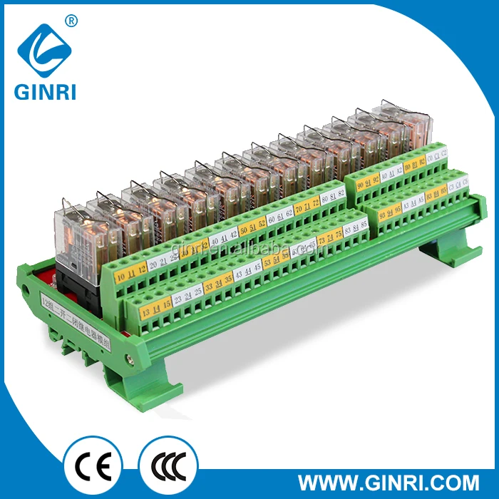 JR-12L2/DC 12V 24V voltage relay module 12 channel protective omron relay module