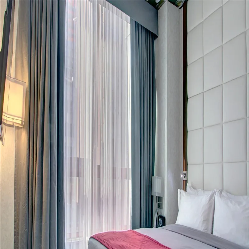 Hotel Curtain Luxury Design Curtains Hotel Shade Jacquard Blackout High Quality 100% Polyester Drapes Curtain Times Satin