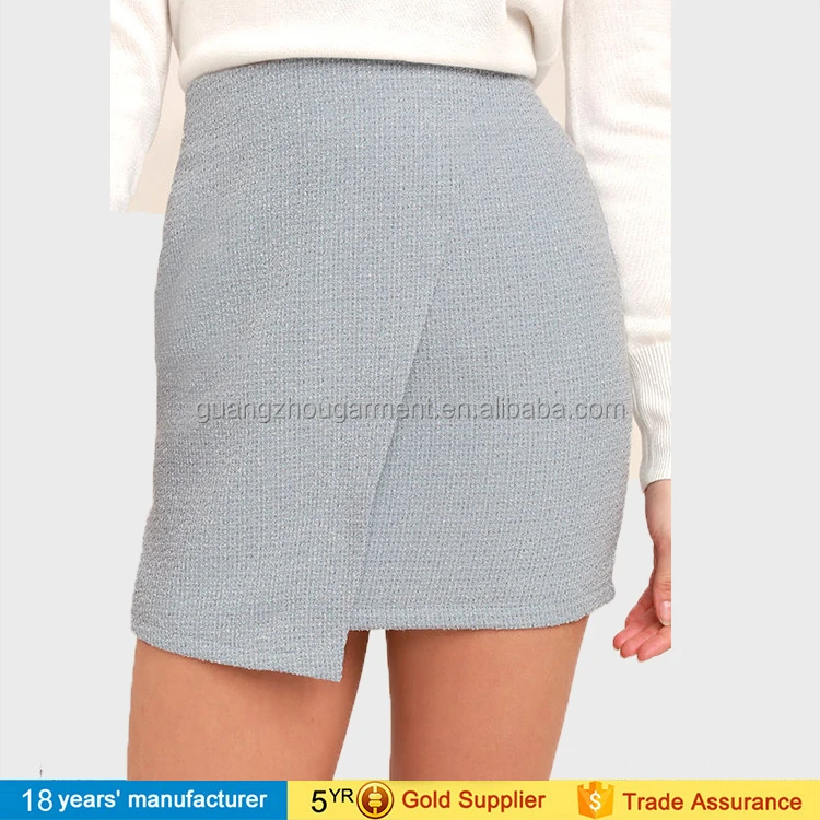 Fashion young women winter Pleated Crepe Woven Skirt, young lady mini Pleated skater Skirt