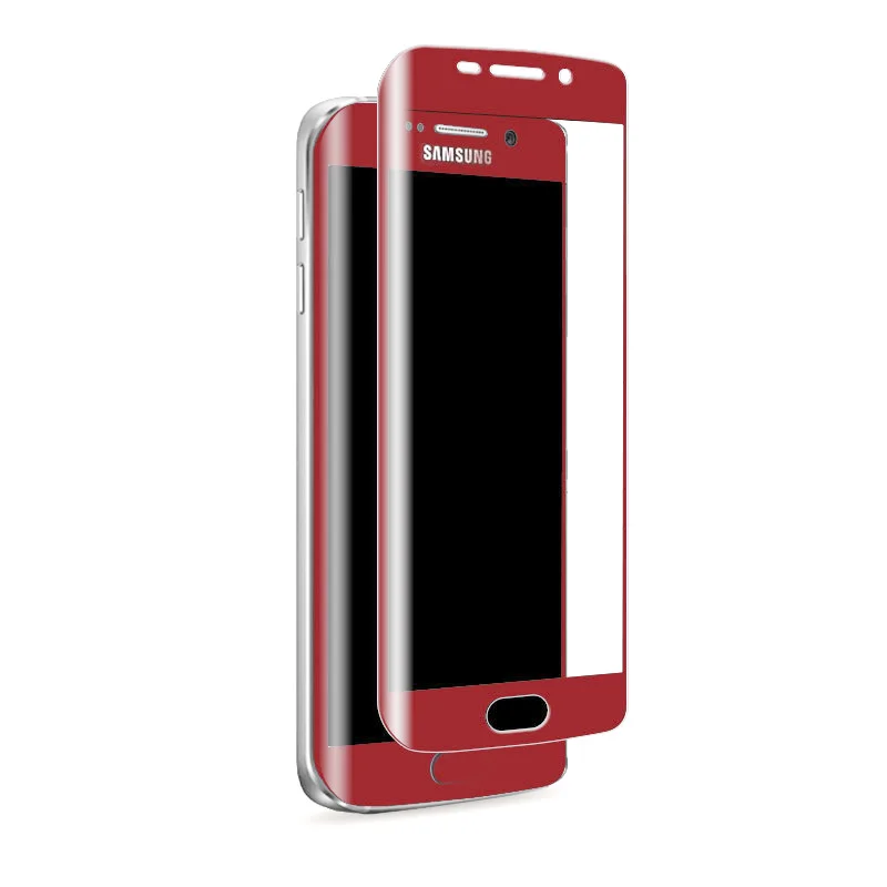 3D curved full cover corning tempered glass screen film for samsung galaxy s6 edge