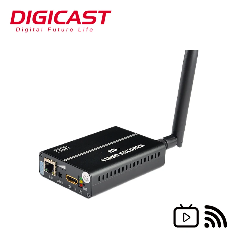 Поддержка WIFI H.265 HD MI IPTV потоковый кодировщик IP видео для Yotube Facebook