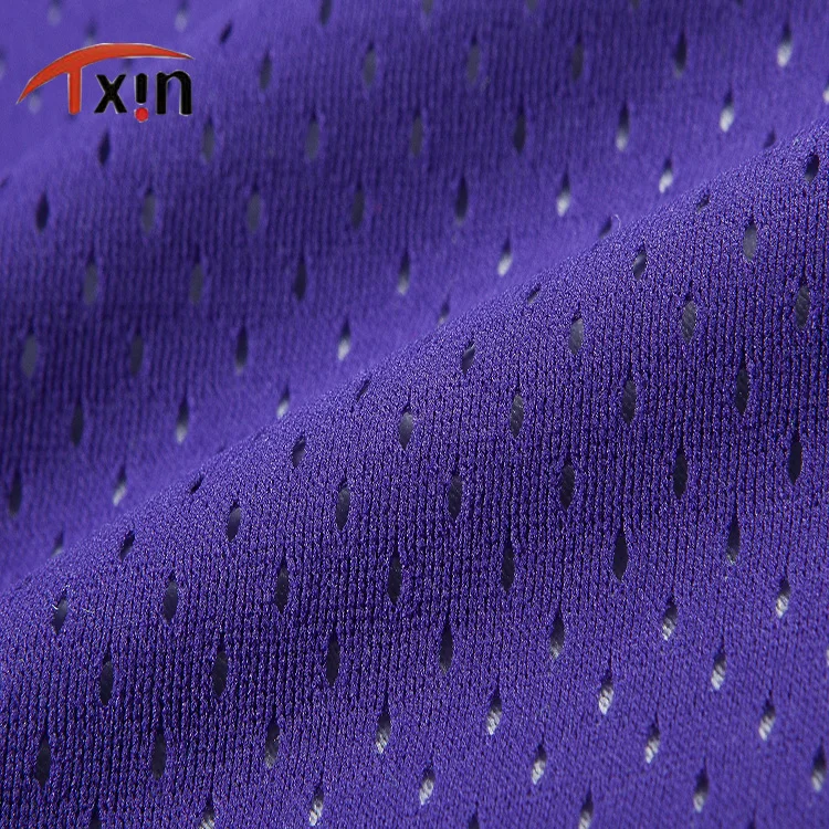 
100% polyester knitted fabric mesh fabric basketball shorts fabric 