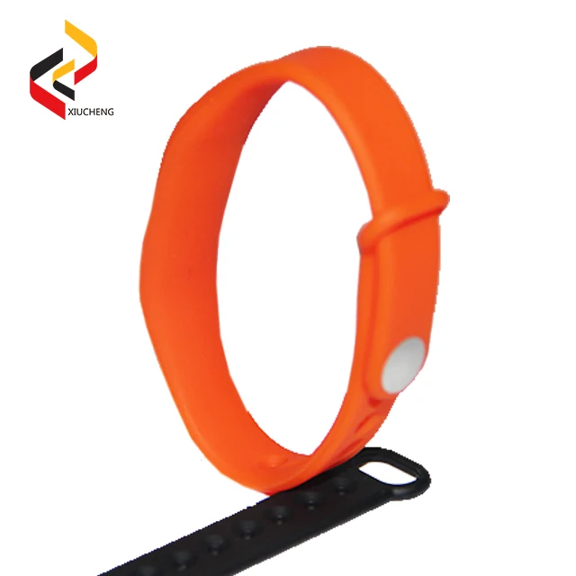 ISO14443A/ISO15693 RFID 13.56Mhz NFC Wristband Silicone Bracelets