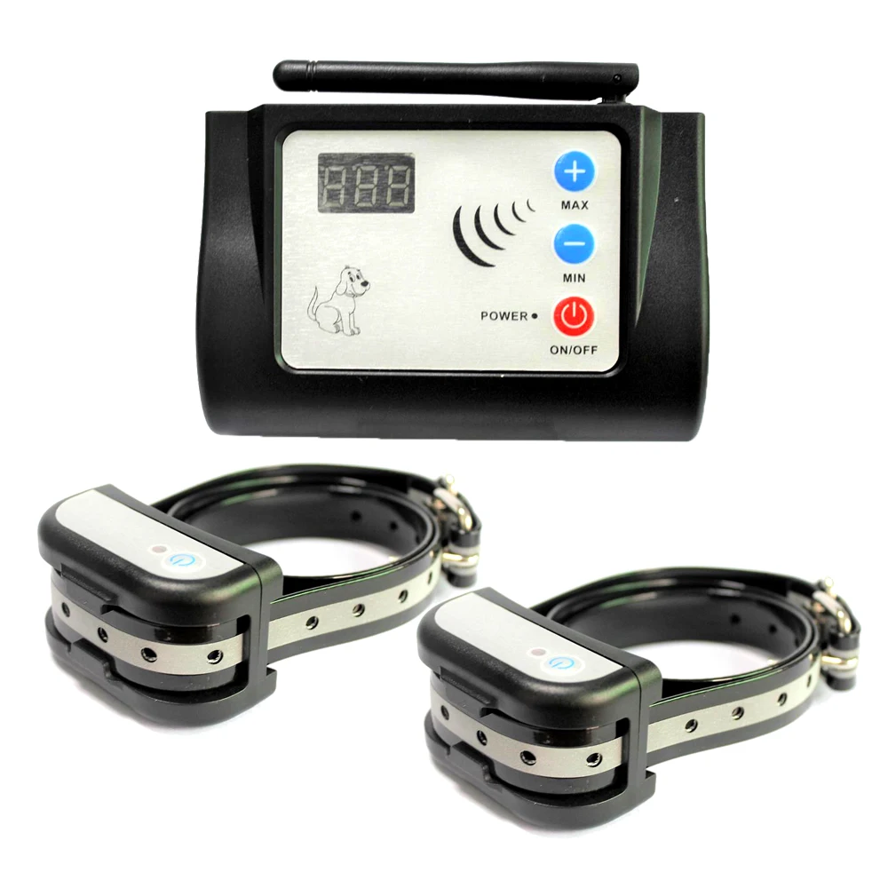 
Wodondog Waterproof Rechargeable 2 Receiver Collars Wireless Electronic Dog Fence Training System 