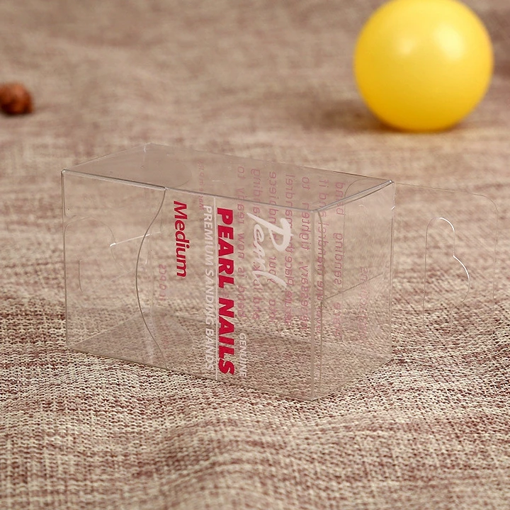 Custom logo clear PVC boxes for gel polish bottle Wholesale nail polish packaging box