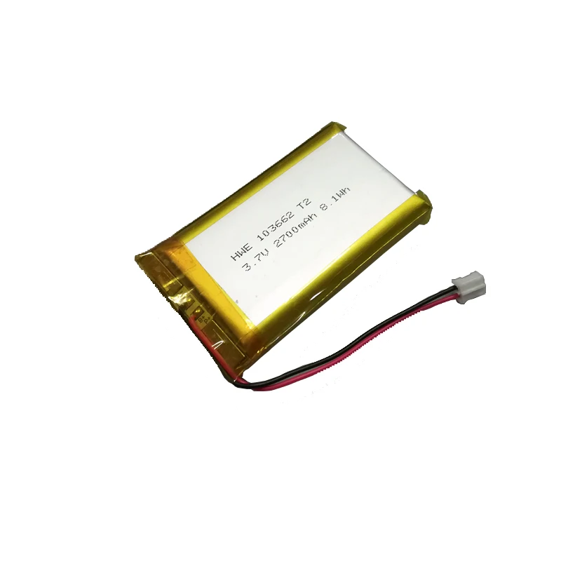 Lithium Polymer Battery 3.8V 3.7V 2700mah 3000mah Lipo Battery 103662 for GPS fleet tracking
