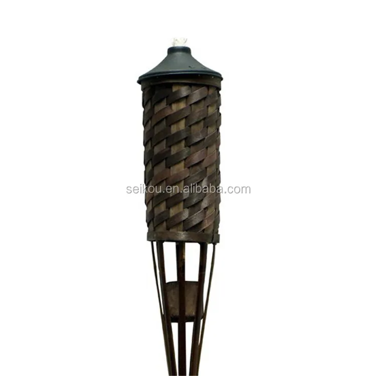 
Outdoor Weaving Bamboo Torch for Garden Lighting 