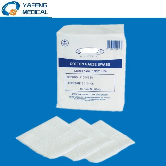 
Gauze Dressing non-sterile gauze 10x10 cm 16 ply 100pcs/pack 