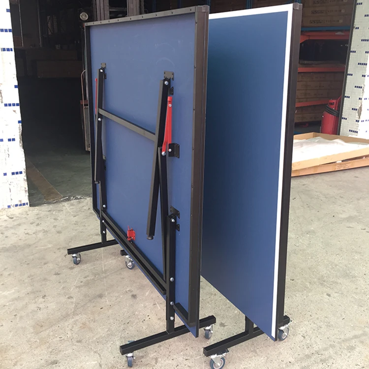 Manufacturer professional high quality folding table tennis table with removable casters