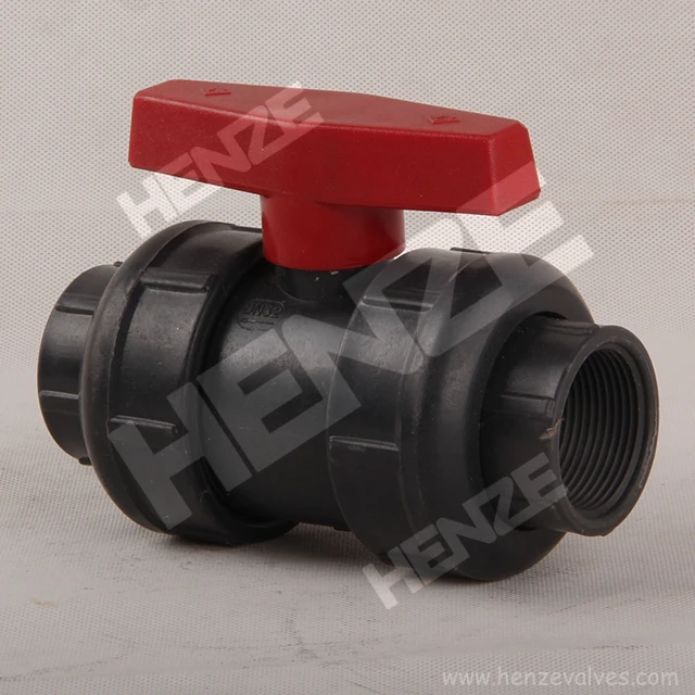 Plastic UPVC, CPVC, PPH, PVDF, FRPP Threaded Plastic Float Ball Valve