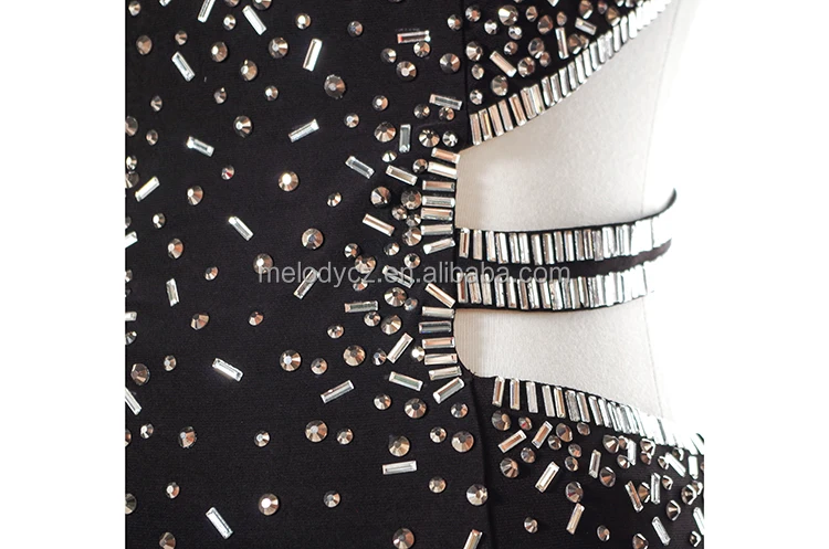 Elegant sexy black long tulle apparel fashion beaded dubai evening dress for ladies