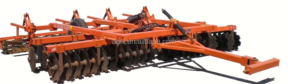 big type huge duty farm tractor use hydraulic combined land preparation machine with disk harrow, disk plough