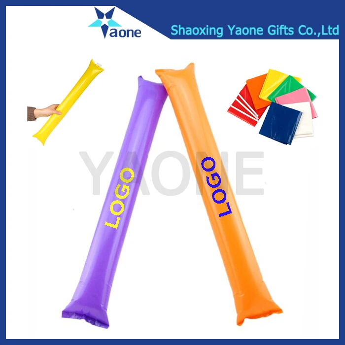 
Cheap custom promotional printed inflatable cheering sticks 