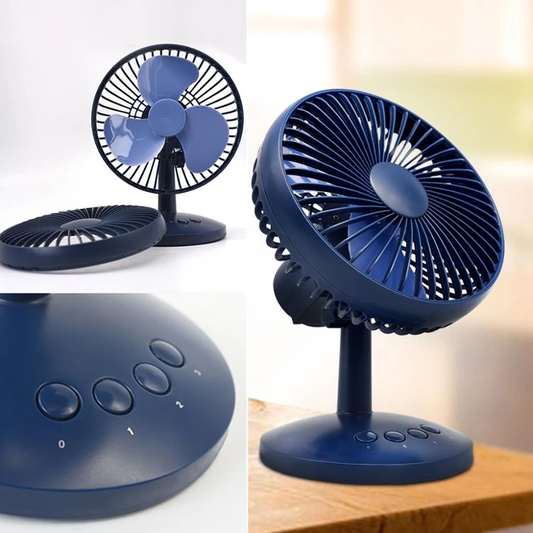 Desk USB Rechargeable Fan Oscillating Battery Mini Electric Fan Portable Rechargeable Table Fan