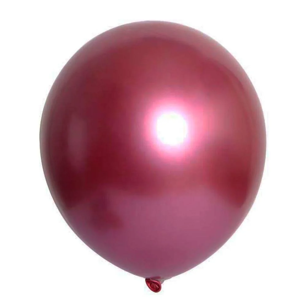 5inch Party Decoration Giant Inflatable Helium Latex Metal color Chrome Balloons Party Balloon Metallic Latex Balloons