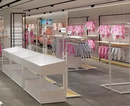 LUX Customized Wholesales Fashion Design Children Clothing Store Furniture For Kid Shop