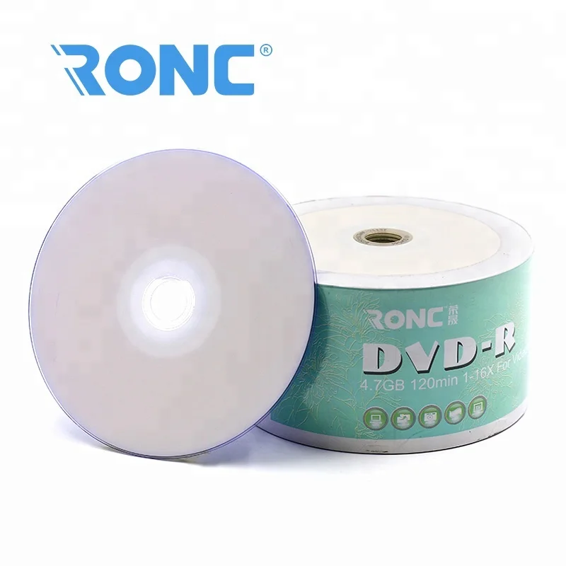 Blank DVD R manufacturers 4.7GB 120min 1-16X Inkjet Printable DVD-R