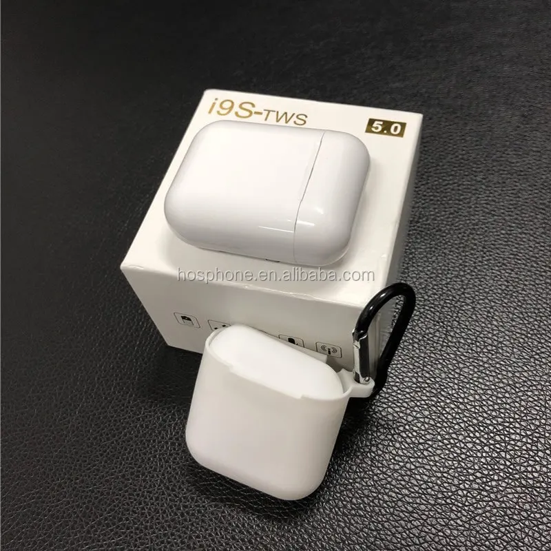 Hot sale i9s TWS Wireless BT5.0 Earphone  Stereo Earbud Headsets Charging  Battery box