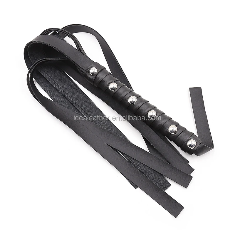 Wholesale Soft PU Leather High Quality Male Sex Bondage Leather Flogger Sex Bdsm Spanking Flogger Whip For Sex Stock
