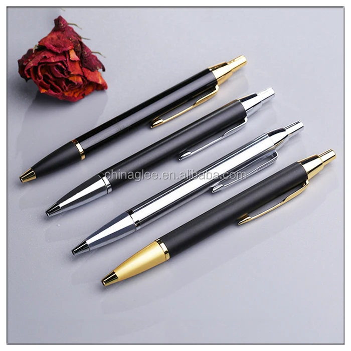 
Top Sale logo promotional pen retract parker ball pens with gift box 