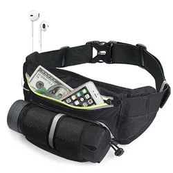 Walking Belt Water Bottle Fanny Pack for Hiking, Jogging or the Gym Conveniently Stay Active While Keeping Hands Free Fits Phone
