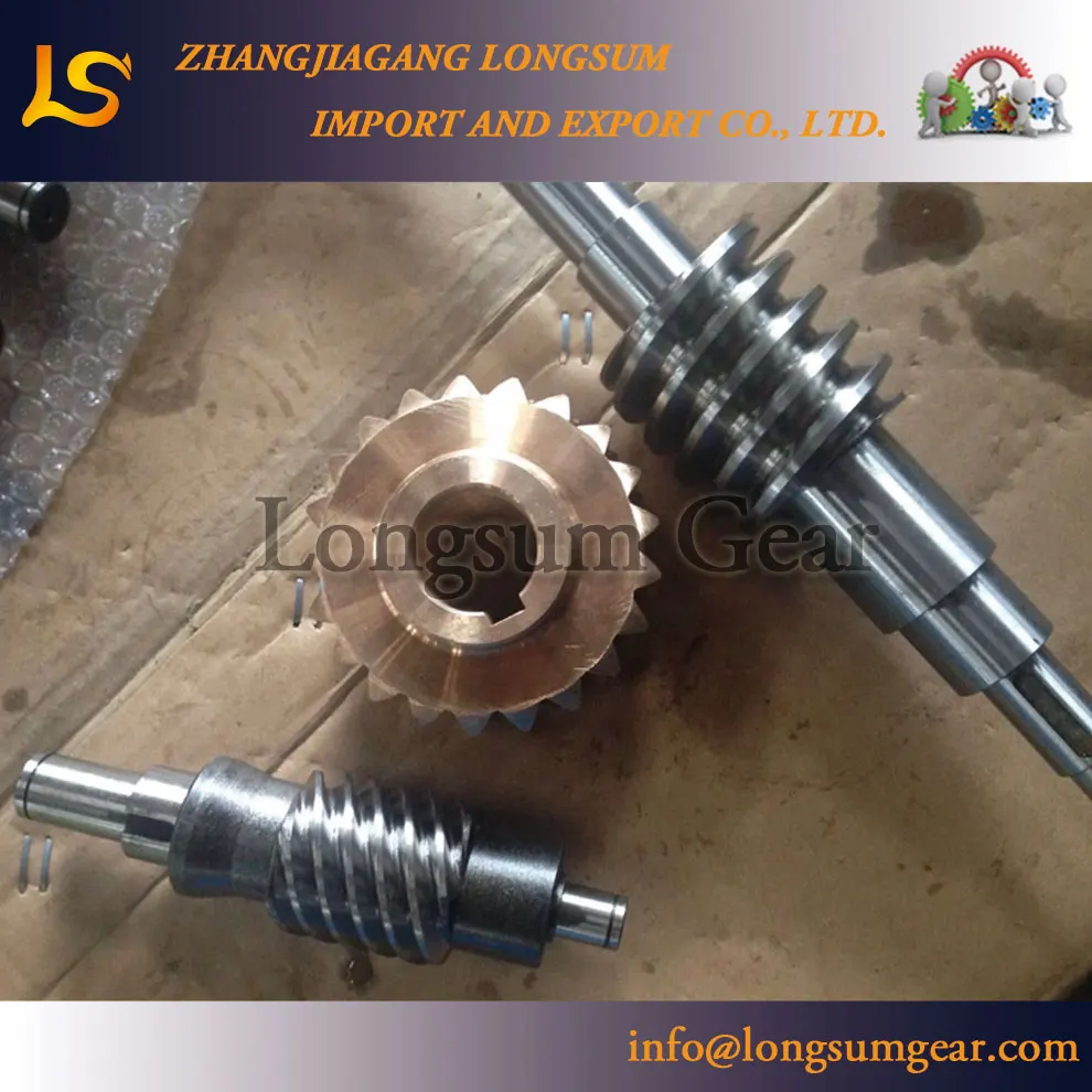 
Customized Brass Worm Gear Set 