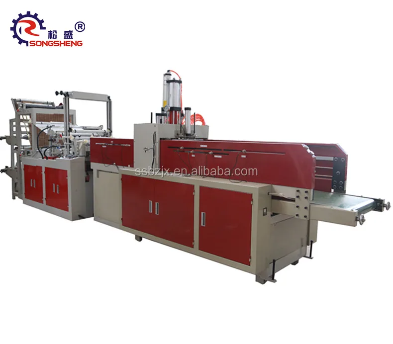 Политен для покупок/мешок тенниски делая машину цена для термической запайки для холодной резки полиэтилена повышенной плотности на SS-GFQ, цвета на выбор, для детей 2, линии 150 шт/мин