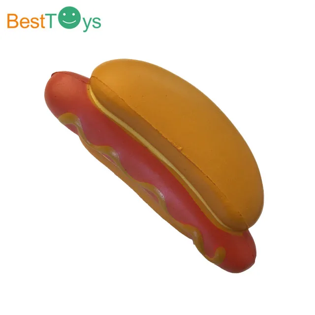 
Top Quality squishy slow rising hotdog food toys 