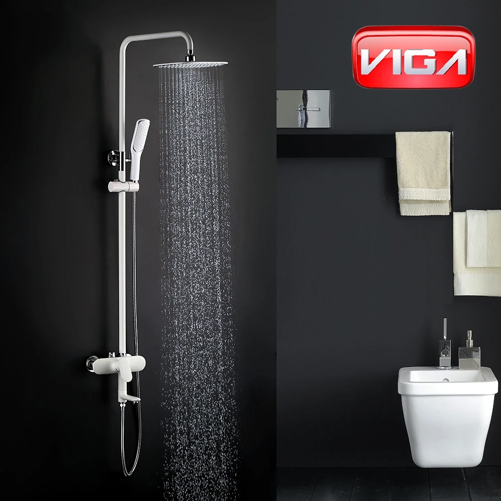China Sanitary Ware Supplier Hotel Home Rain Shower Sets Bath and Shower Column Set With Bathtub Spout