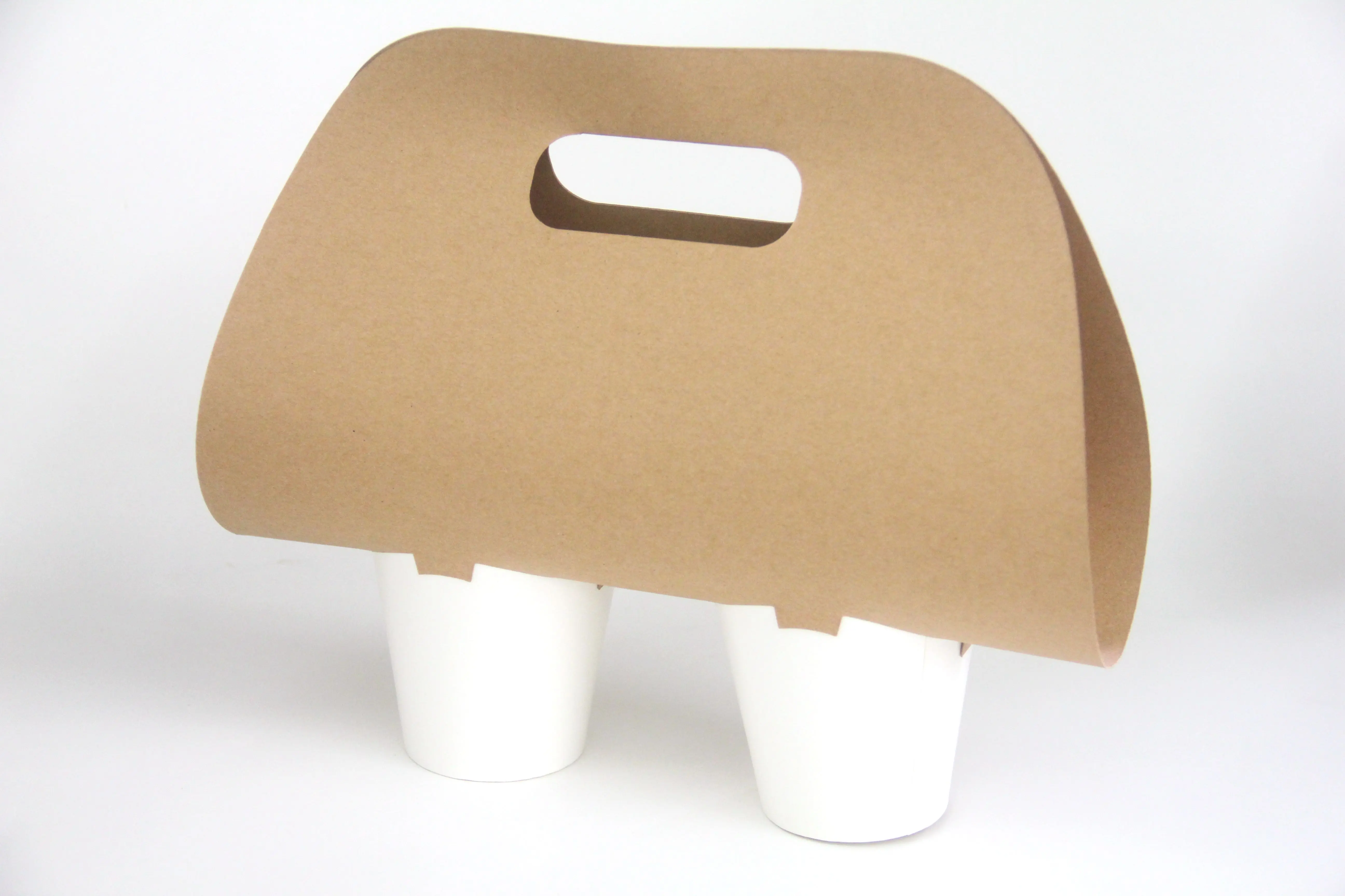 2 paper coffee cup drink carrier  holder