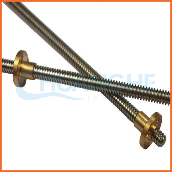 Miniature trapezoidal lead screw 4mm diameter threaded rod