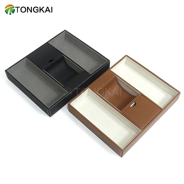 Stationery Office Leather Desk organizer for Storage