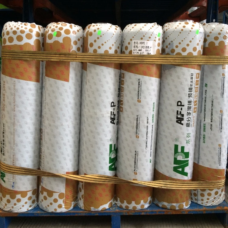 Keshun resistance impact puncture scratch pre applied polymer self-adhesive hdpe waterproof membrane