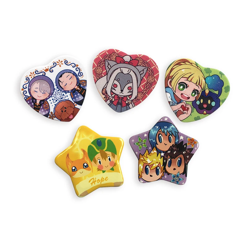 Wholesale Custom Anime Heart Button Badge