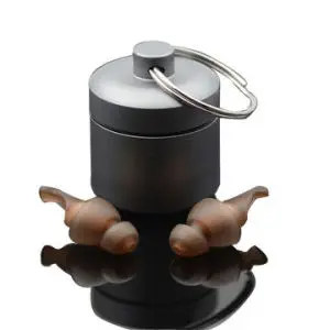 High fidelity silicone earplugs with filter