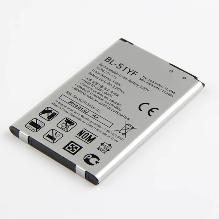 
Wholesale Genuine Original Mobile Battery for LG G4 Rechargeable Li-ion Phone Batteries BL-51YF 3000mAh 