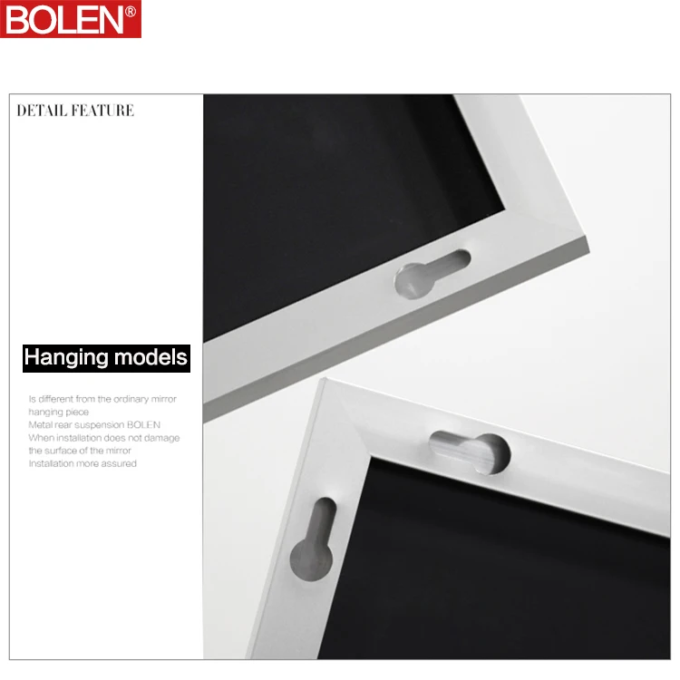 Anti-explosion Aluminum-framed Dressing Room Mirror for Standing 5mm Silver Mirror Glass Aluminum Alloy Framed