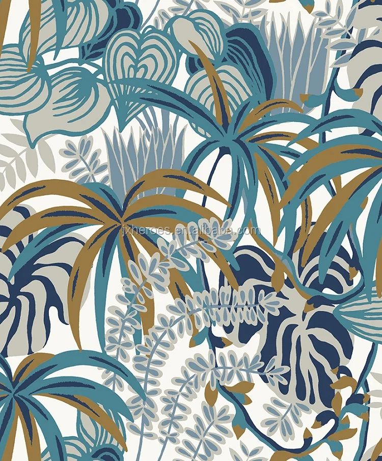 Southeast Asia Tropical Rainforest Nature Style Home Decorative Wallpaper