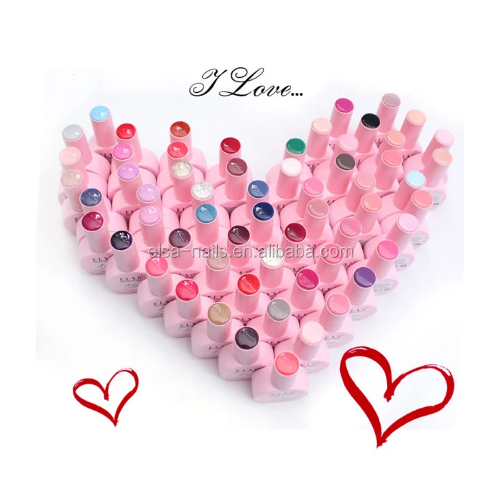 
Elsa new fashion professional no need base soak off UV gel led UV 15ml two step healthy gel gel nail polish made in China 