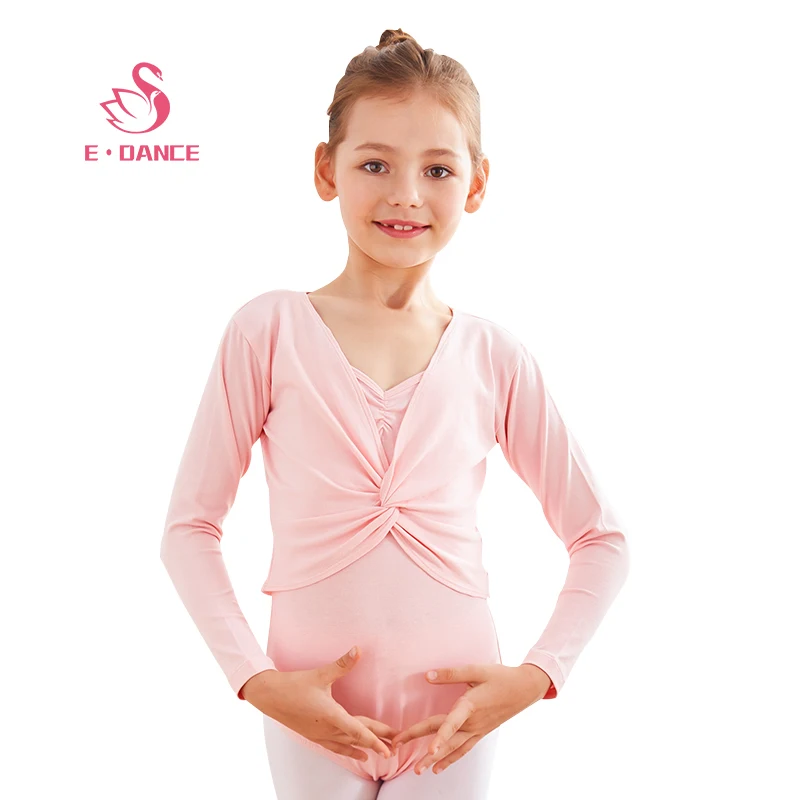 Girls Cold Weather Warm Sweater Cardigan Wear Kids Professional Women Kids Training Dancewear Long Sleeves Ballet Leotard