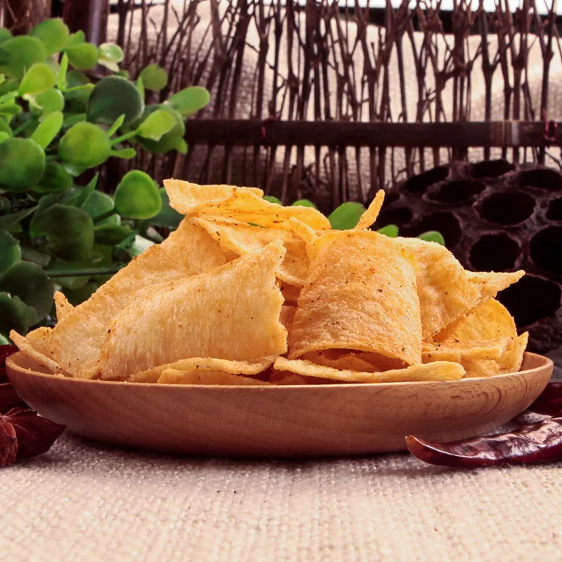 ShuDaoXiang 65g Per Bag 45Bags Per Carton Chinese Spicy Yam Puffed Snacks Yam Chips