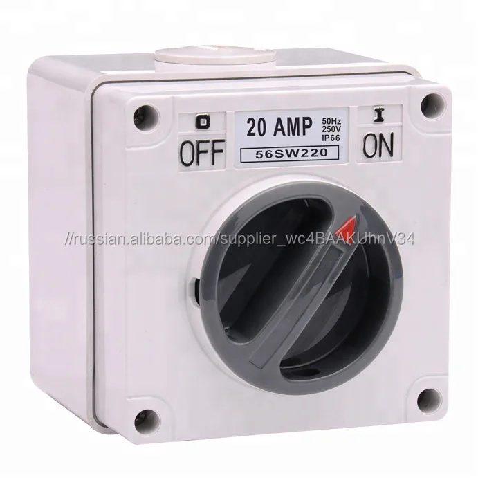 IP66 Австралия стандарт 56SW363 3-полюсный 500 В AC 63Amp площадь руководство всепогодный водонепроницаемый Ротари автоматический выключатель с SAA