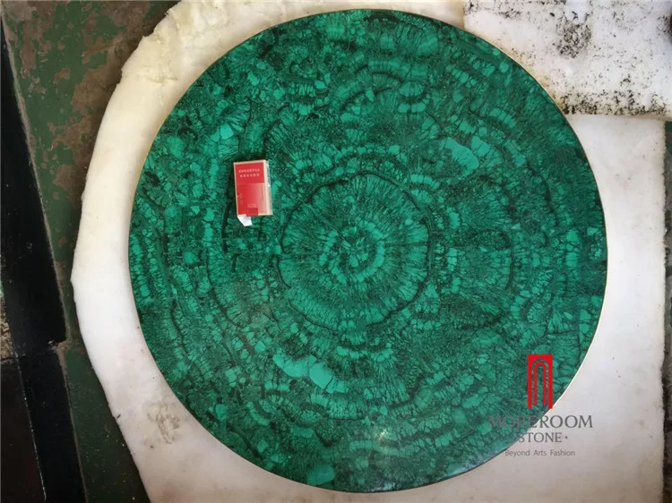 Natural Green Malachite Price Dining Round Table Top