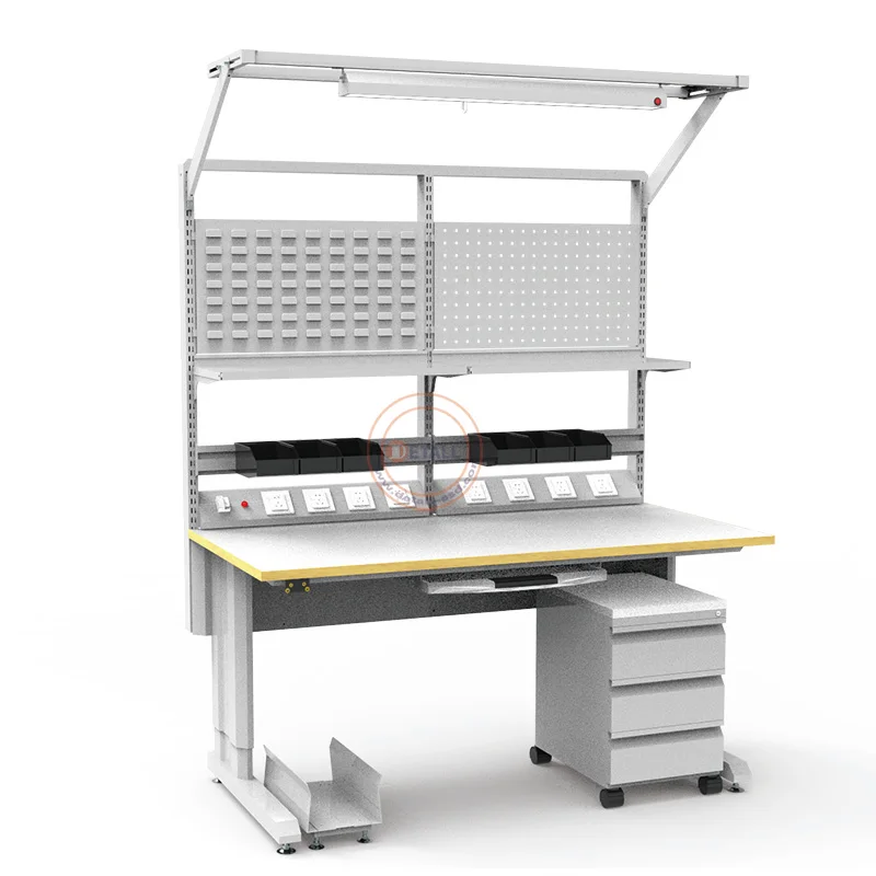 
Detall electrical metal technician engineering electronic esd computer repairs workbench table furniture 