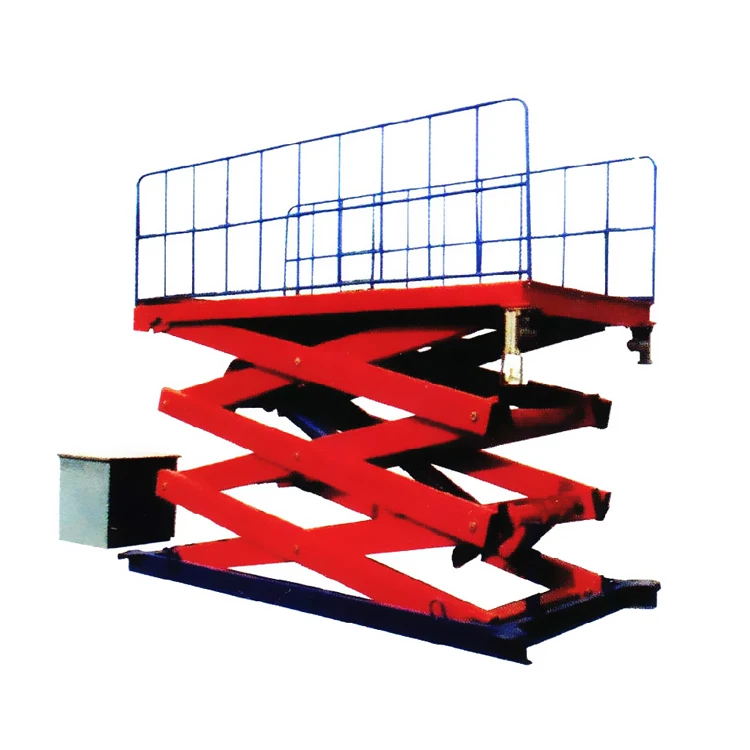 hydraulic cargo lift stationary scissor lift platform