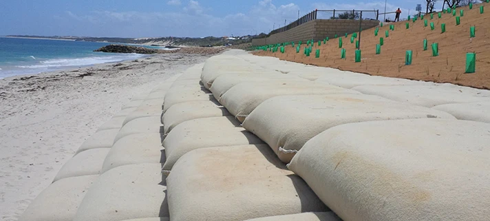 geotextile sand bag for erosion control and reinforcement