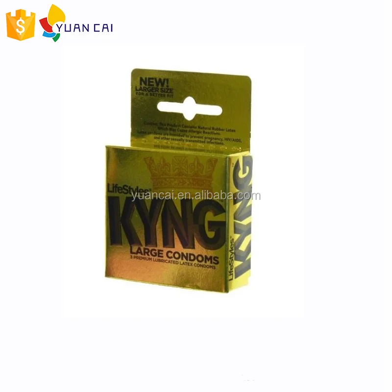 China hanger paper custom condom box with logo printing