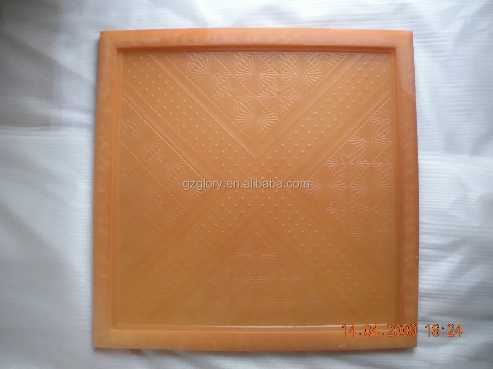 Silicone mold for gypsum board