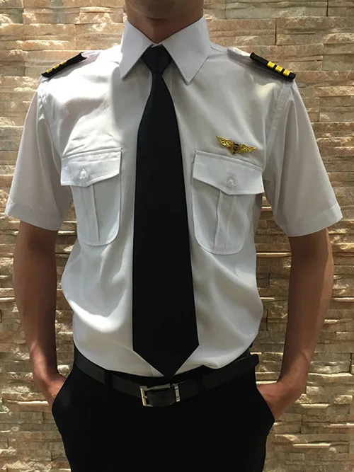 High Quality!Custom Manufactory Supply Men and Women Airline Pilot Shirt Uniform